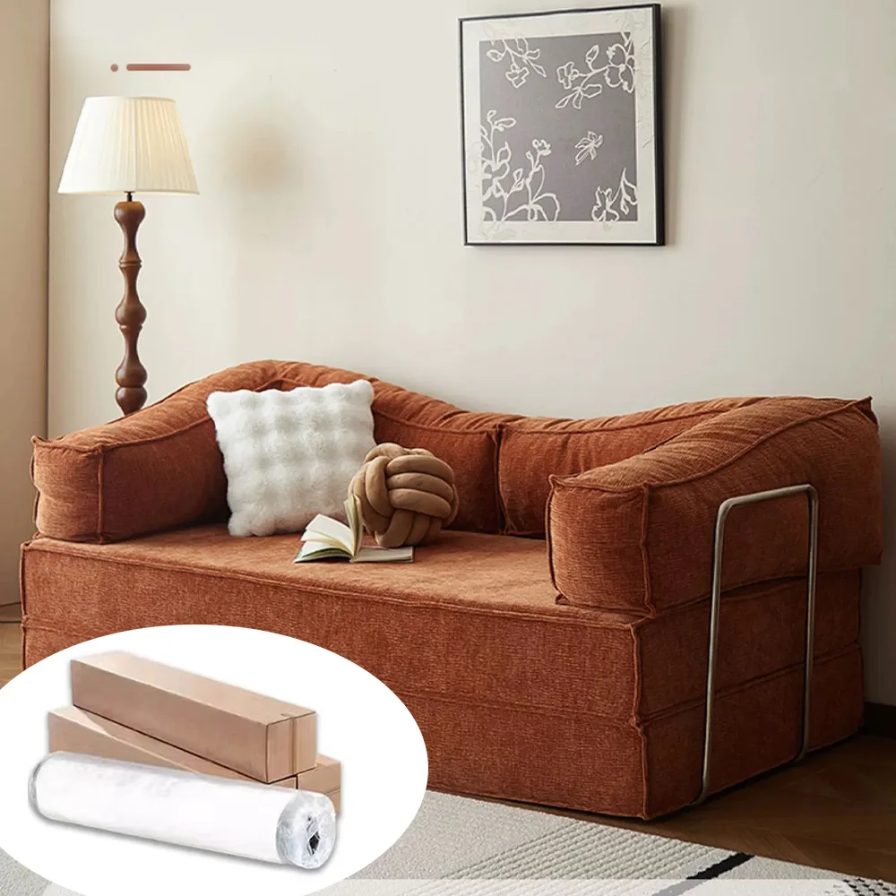 Custom Washable Folding Memory Foam Compressed-Sofa Home Hotel Furniture Modern Sectional Vacuum Compression Module Sofa Foshan