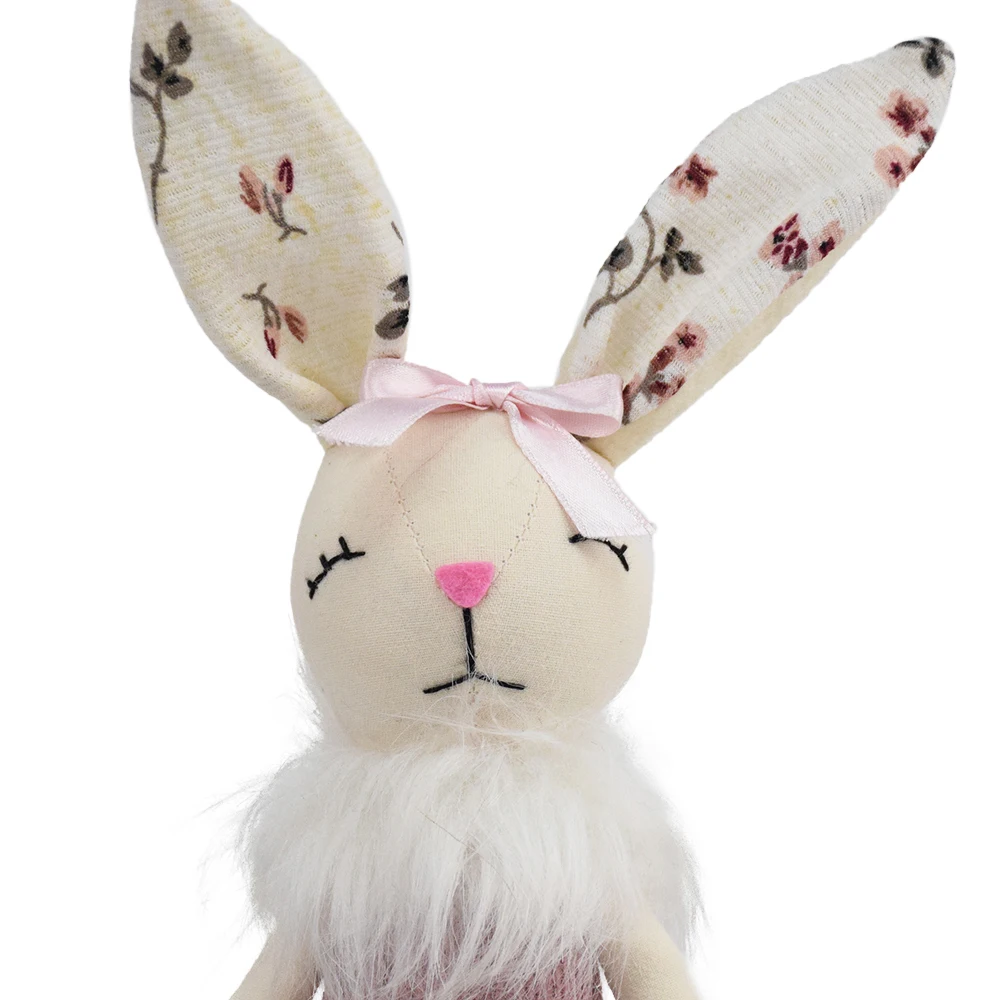 16.5 Inch Easter Product Holiday Ornaments Home Plush Bunny Easter Decorative Rabbit with Long Ear