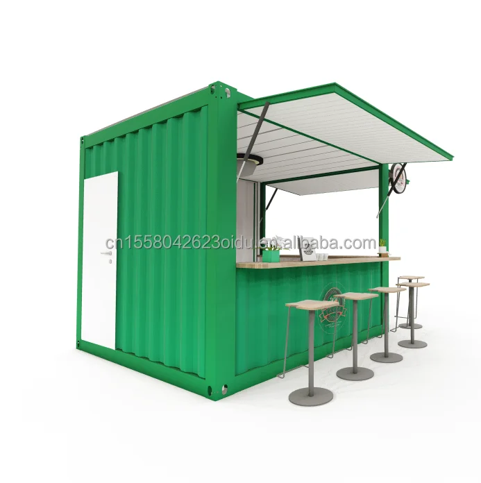 Custom Made Mobile Store Pop Up Cafe Bar 10ft and 20ft Movable Shipping Container Coffee Shops for sale