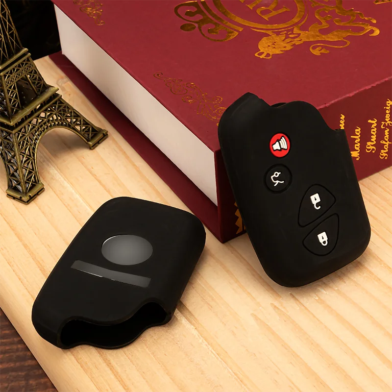 Silicone Key Case Cover for 2/3/4 Button Keyless Fob Shell Car Accessory Protector for Lexus Silicon Car Key Model Rio