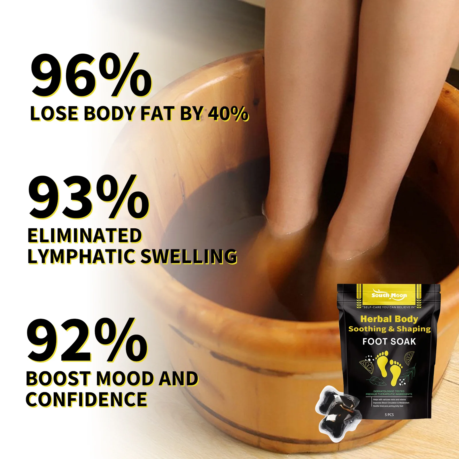 Best Price Pedicure Cares Products Herbal Detox Shaping Cleansing Foot Soaking Beads Portable Liquid Spa Foot Soak