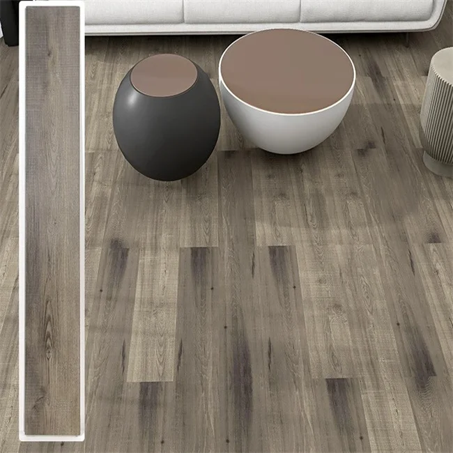 China wood pattern 20 GP FT used container scratch solution for plank vinyl flooring spc flooring 4mm lvp flooring Click