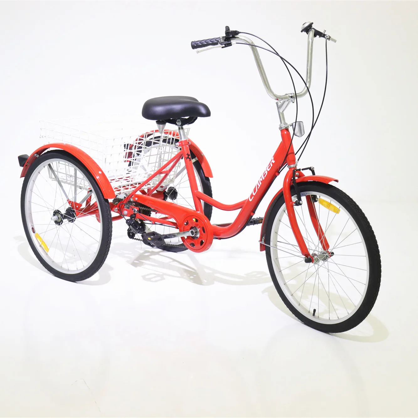 cheap price 6 speed steel frame tricycle cargo bicycle three wheel bike tricycle for adults