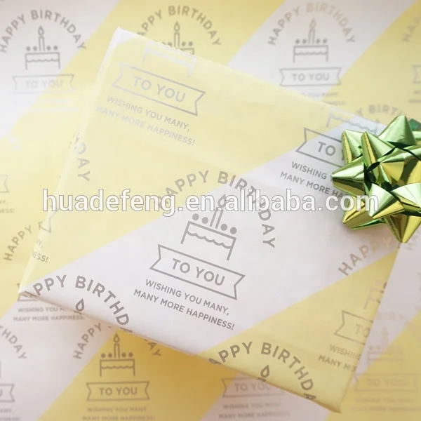 80g Green Color Custom Printed Clothing Tissue Paper Packaging Custom Logo Wrapping Paper