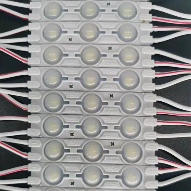 waterproof 2835 12V multicolor white/red/pink/blue colors 2835 1.5w light box LED module with lens for advertising