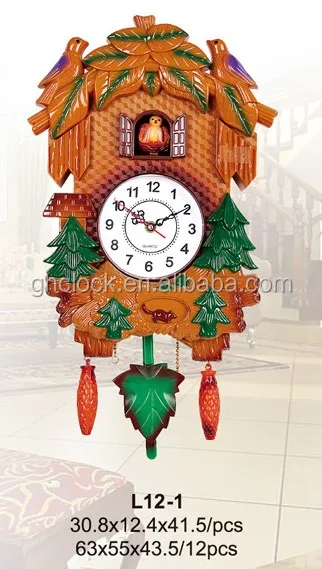 Custom Clocks 3d Retro  with Birds Wall Clock Classic Battery High Quality Cuckoo Decorative Wall Clock