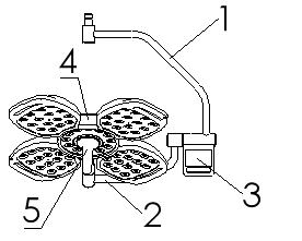 high quality ceiling led surgical shadowless lamp OT light LED operating examination lamp