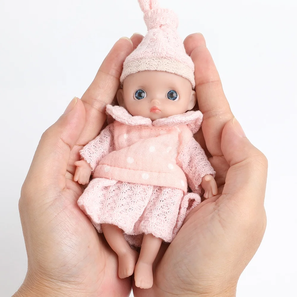 5 дюймов Мини-куклы Reborn милая девочка полный Силиконовый корпус лучший подарок для детей