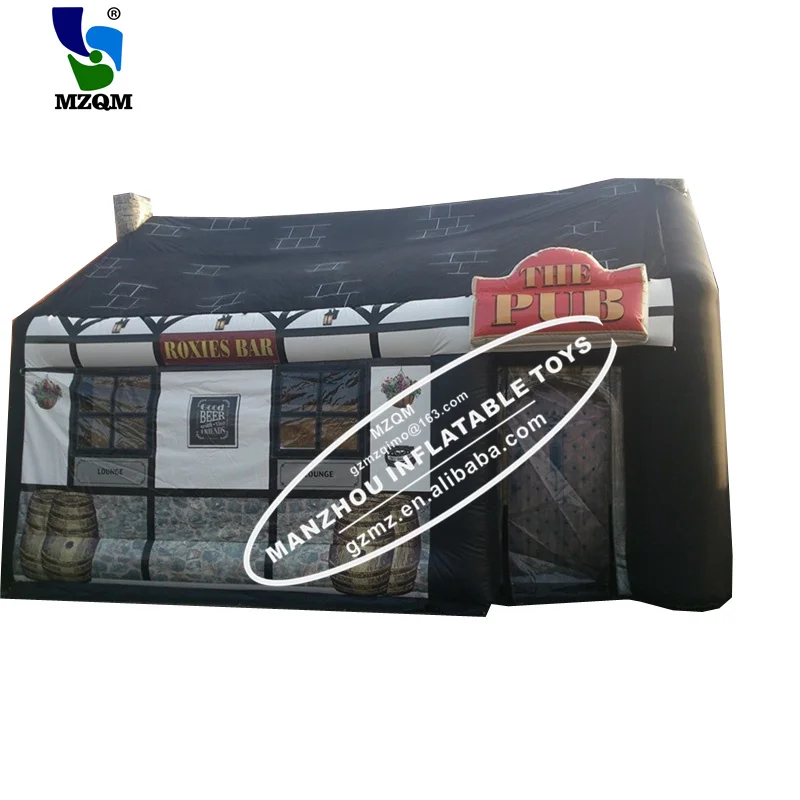 Giant Custom Portable Inflatable Cabin Bar Inflatable Cube Bar Tents