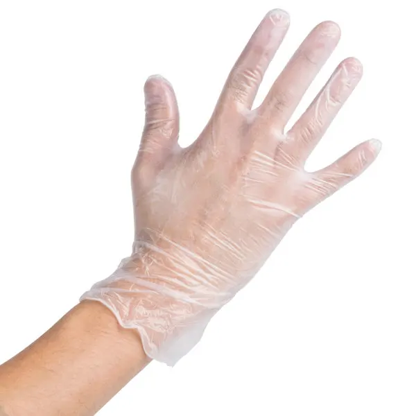 Protection Examination Disposable Vinyl Powder Free Transparent PVC Gloves