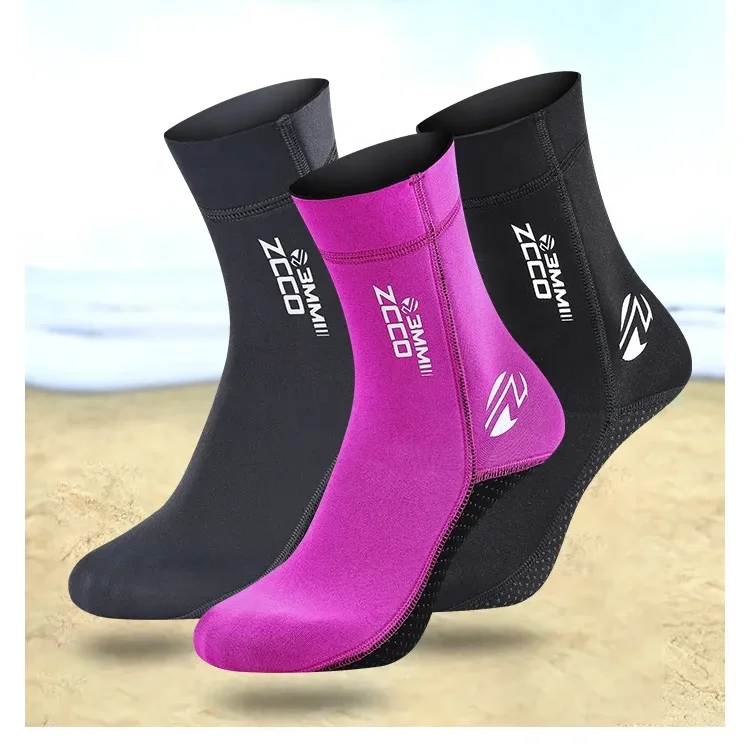 Unisex Oem Low Cut White Xxs Neoprene Over Shoe Stockings 2 Mm 5Mm Neoprene Baby Children Easy Short Socks For Padel Sport