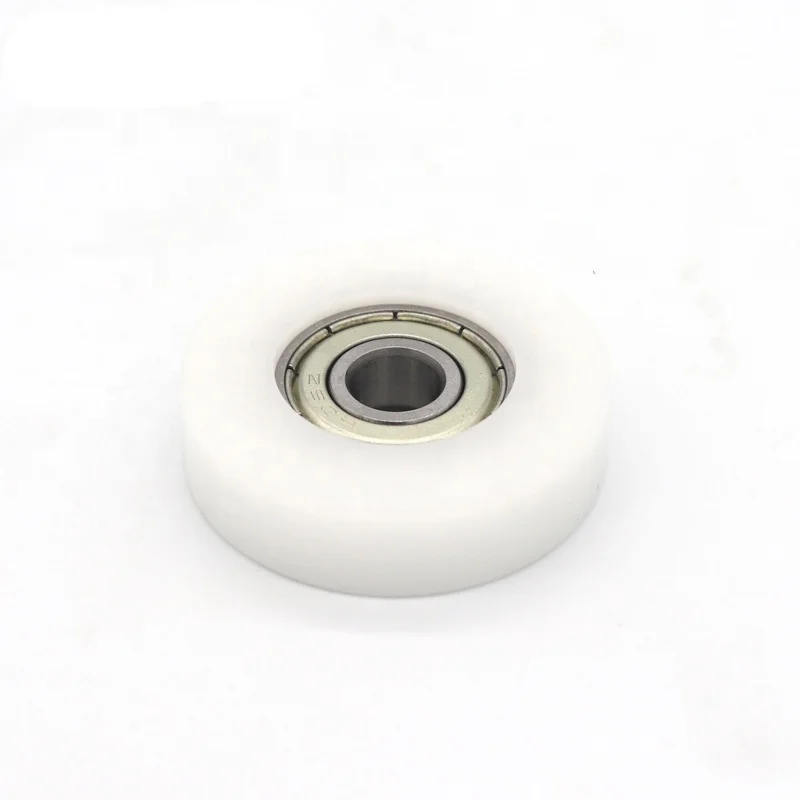 China High Quality nylon diameter 30mm rubber wheel 608zz