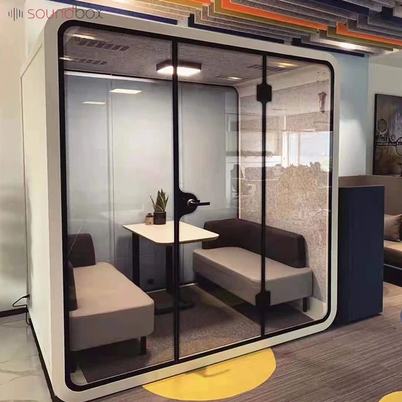 Office tiny house booth telephone meeting office pod privacy booth for meeting soundproof