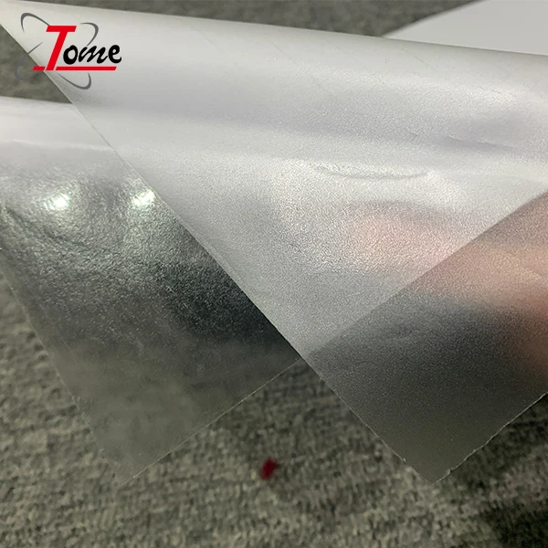 Glossy Lamination Film with White Release Paper Soft Picture protection Pvc Cold Holographic Transparent
