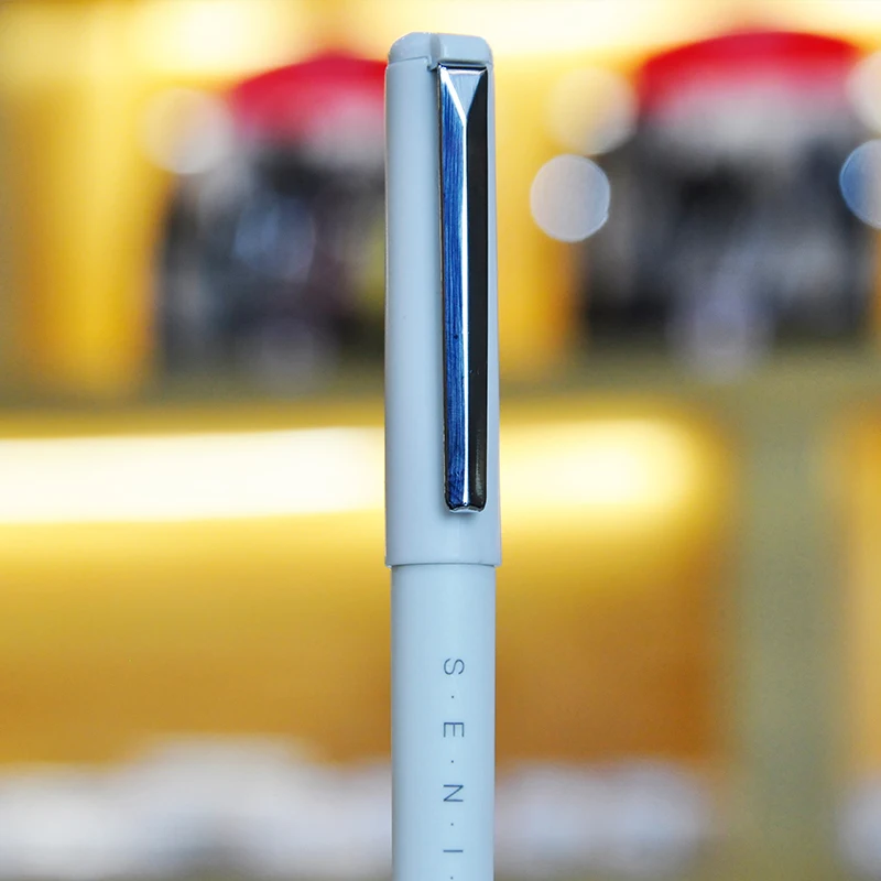 Wuqiannian business style plastic black gel pens  gel ink sign pen 0.55mm