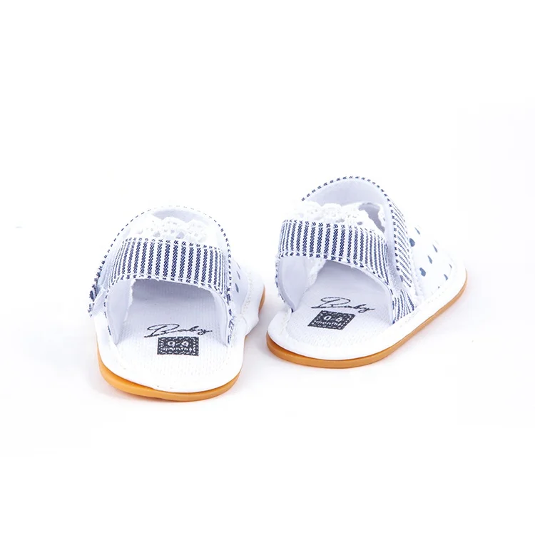 
Fashion Heart Shaped White Newborn Baby Shoes Handmade TPR Hard Sole Baby Girls Sandals 