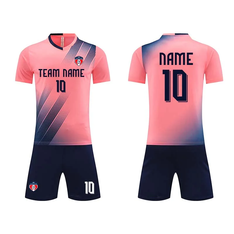 Adults 100% Polyester Thailand Quality Football Jersey Uniform Sublimation Soccer Jerseys Sets For Clubs Team