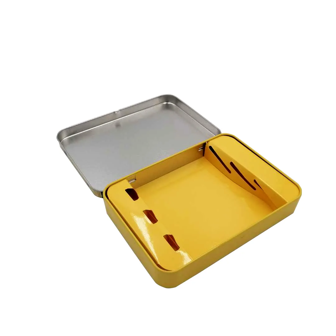 Best Selling Oem Recycled Materials Tinplate Eco Friendly Cosmetic Tin Jars With Paper Tray