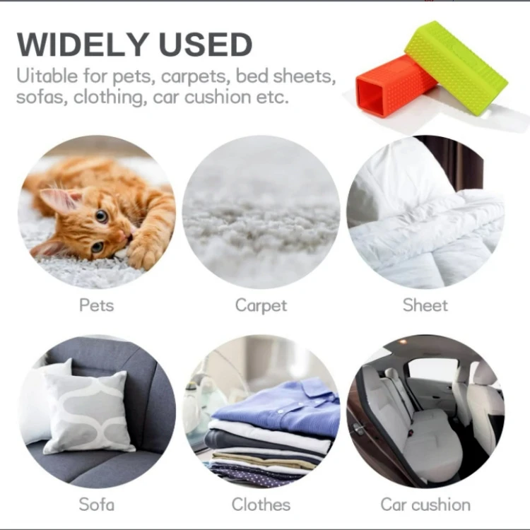 Pet Hair Roller Cleaner Cat and Dog Grooming Brush Hair Removal Tool Pet Bath Brush Dehairer