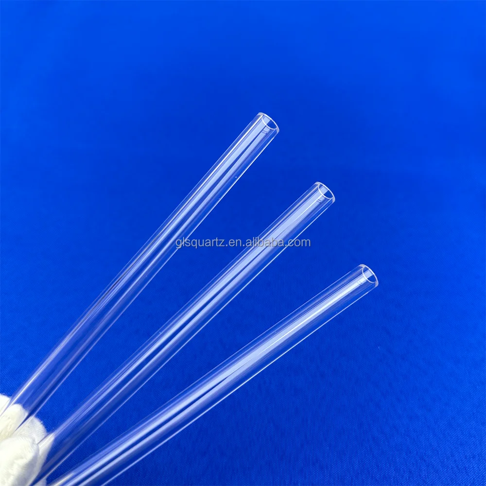 High Purity Custom Size Transparent Quartz Sleeve Heat Resistant Quartz Polished Glass Tube for Lighting Glass