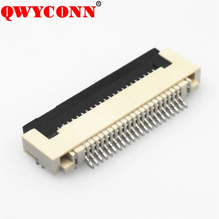 Fpc Ffc Flat Cable Connector 0.5mm Pitch 6pin Flip Cover Height 1.0mm Lcd Fpc Connector