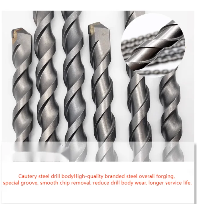 BOMI BMBB-31 milling tools  hss drill manufacturers Carbide Single Tip S4 Flute SDS Plus Hammer Drill Bit set