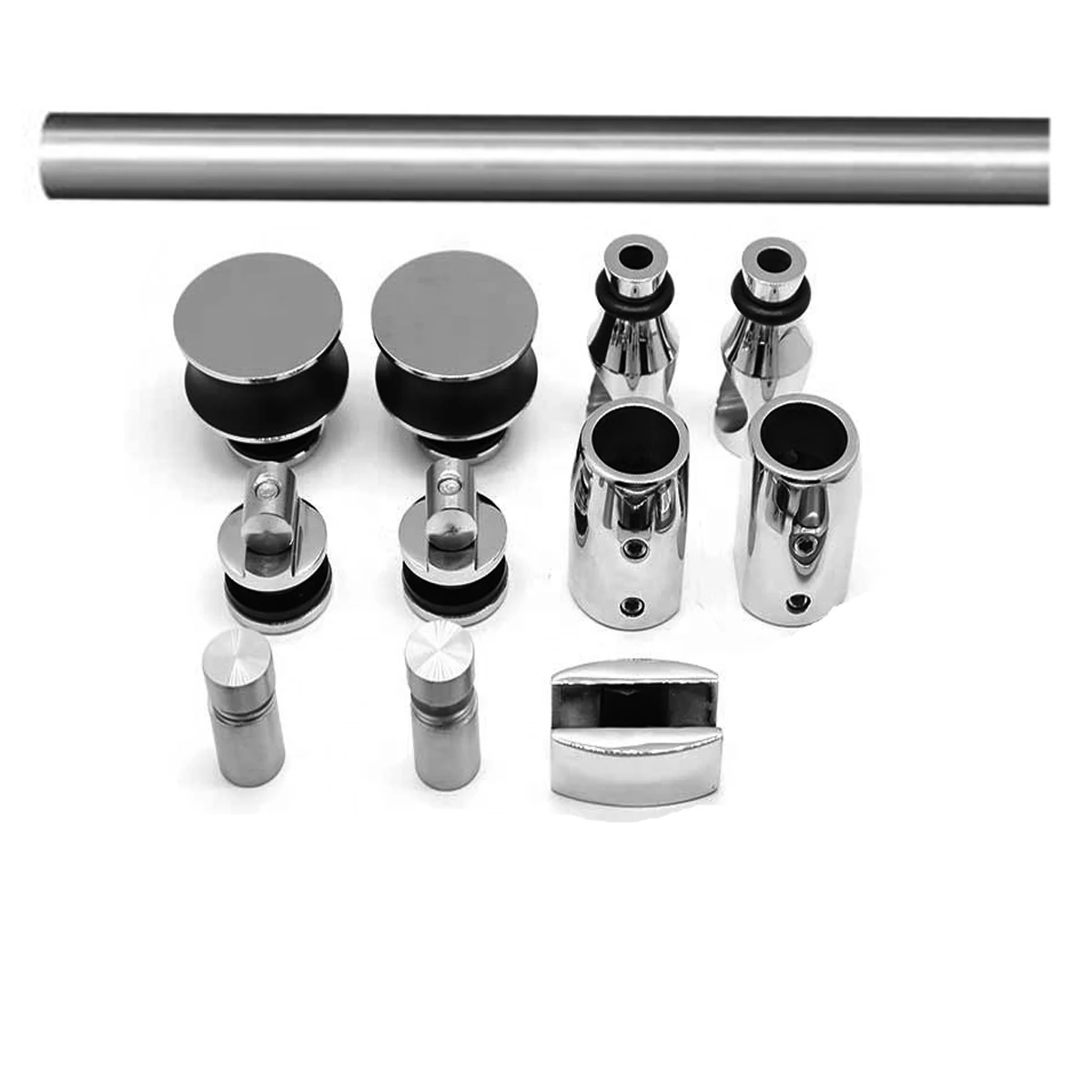 China supplier sliding door hardware 304 stainless steel accessories bathroom for wardrobe sliding door system