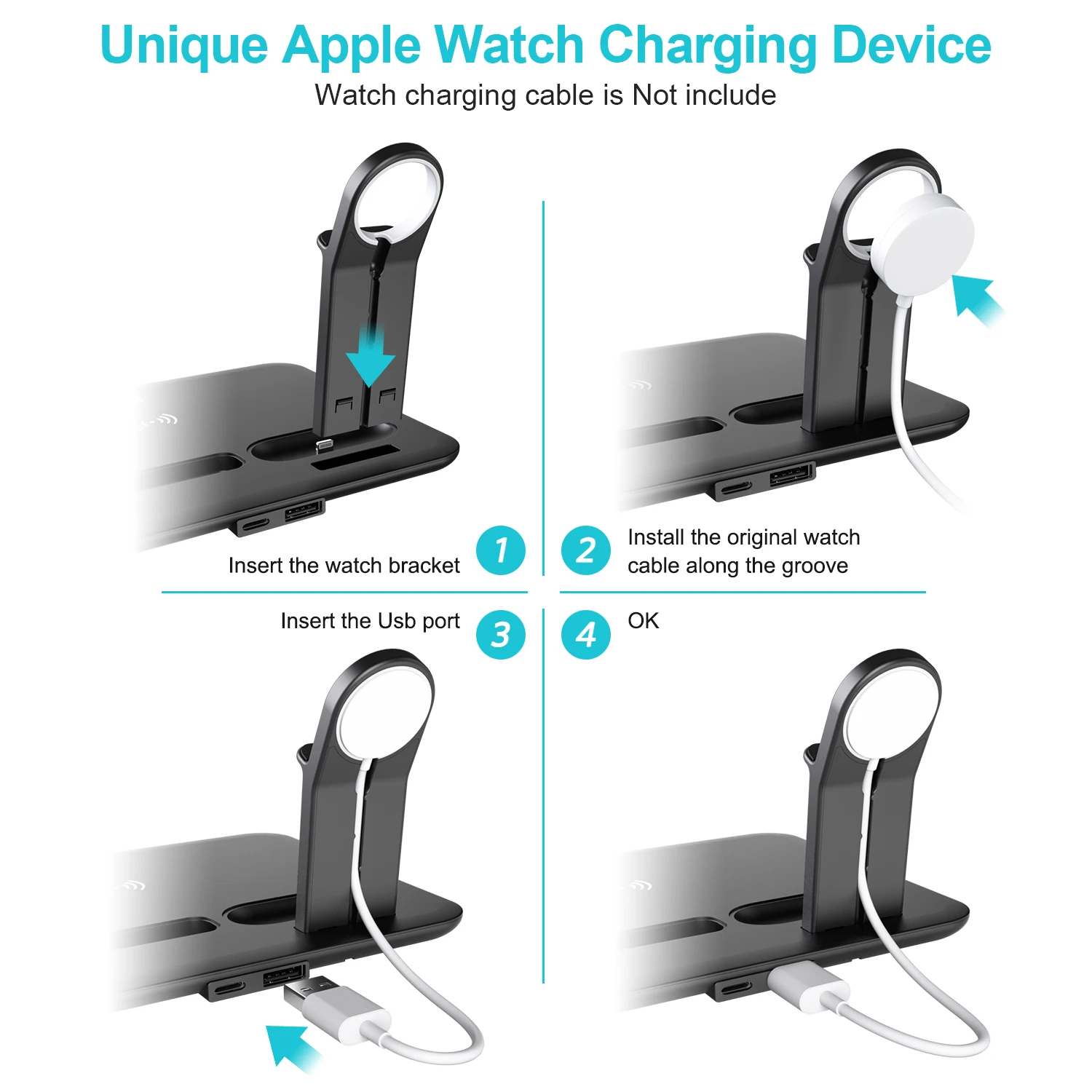 Qi 3 in 1 Wireless Charging Stand  On Amazon Best Seller Alibaba Most Sold Product