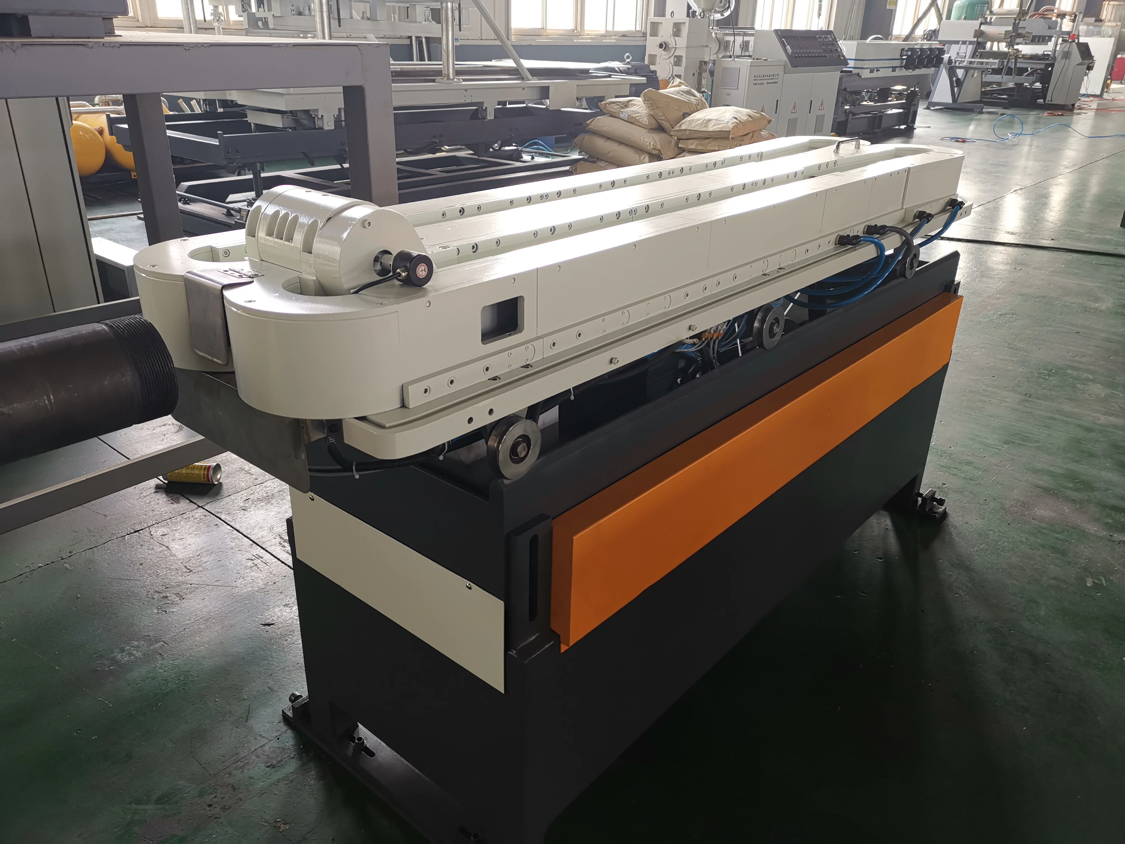 Single wall corrugated pipe making plastic extruder machine