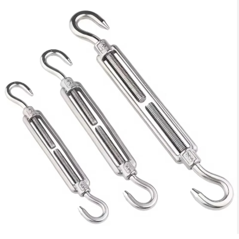 Rigging Hardware M6 Stainless Steel 304 1480 Type Hook And Hook Turnbuckle