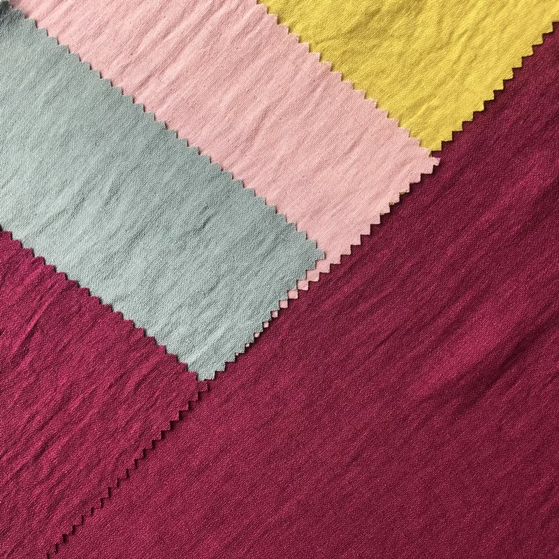 2019 new design linglong crepe with seersucker dress fabric