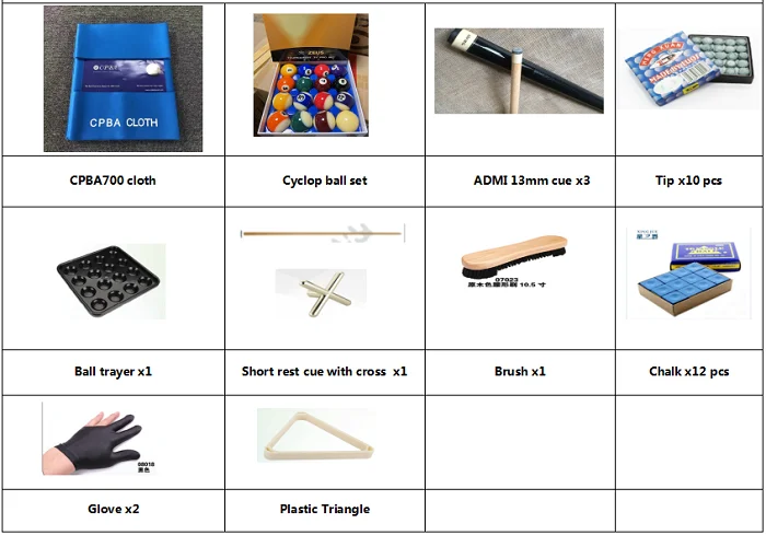 United Billiards Stone Slate Pool Table for Sale With Metal Pool Table Corners