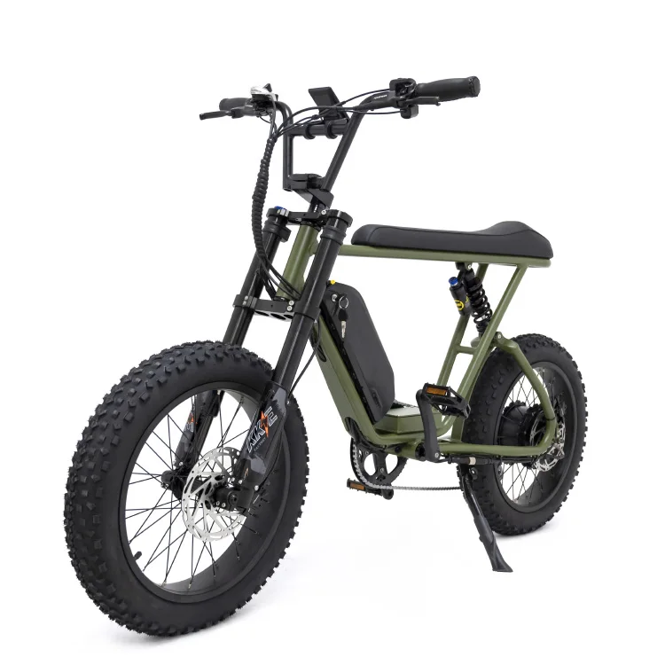 2024 Mario 20*4.0 Fat Tire Full Suspension Electric Bicycle with 1000W Fast Speed 55Km/h