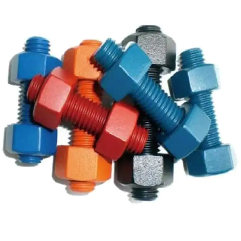 Прямая Продажа с китайского завода углеродистая сталь простой ASTM A193 Gr B7 высокая прочность на растяжение стержень болт A194 2H