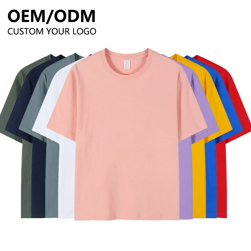 2022 wholesale new design fashion quality cotton loose fit drop shoulder  printing brand blank oversized men embroider t shirt