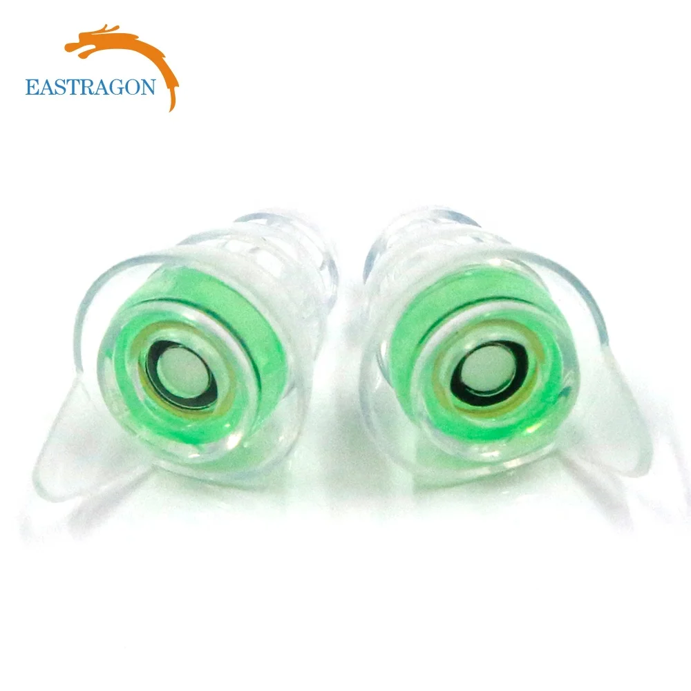 musician silicon ear plug for noise reduction with aluminum tube