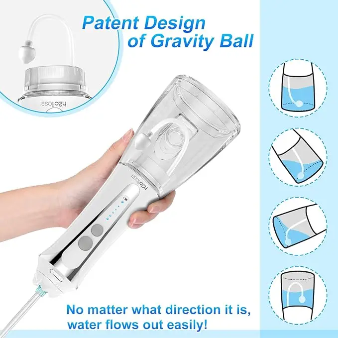 h2ofloss 2500mAh Portable Cordless Water Pick Flosser New Breath Spray Oral Irrigator OEM/ODM Dental Care Product