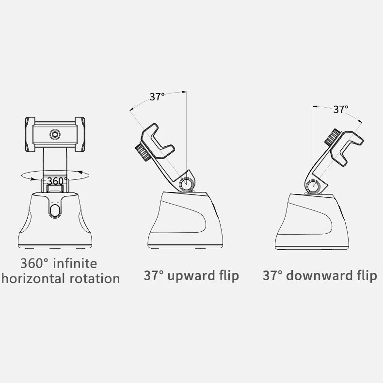 Apai Genie 360 Rotation Vlog Camera Video Shooting Auto Facial Tracking Smart Photo Shooting Mobile Phone Holders