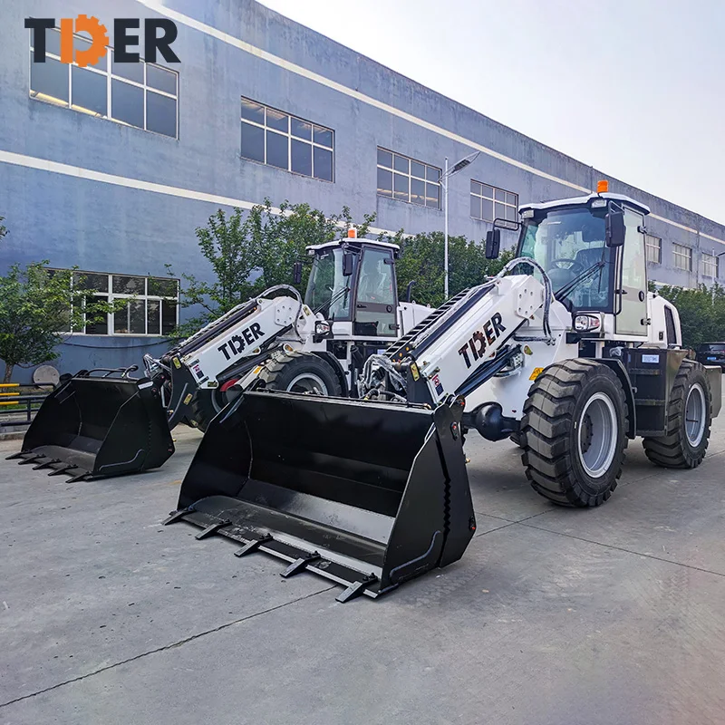 TDER telehandler wheel loader telescopic 1 1.5 1.8 2 2.5ton 3.5 4t ton mini loader small wheel telescopic loader for sale
