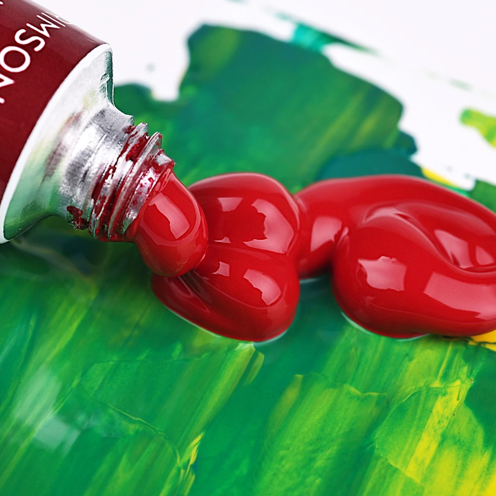 Xin Bowen 12ML 24 Colors High Quality Professional Acrylic Paint Set With Strong Coverage  For Art Stone Glass Canvas Painting