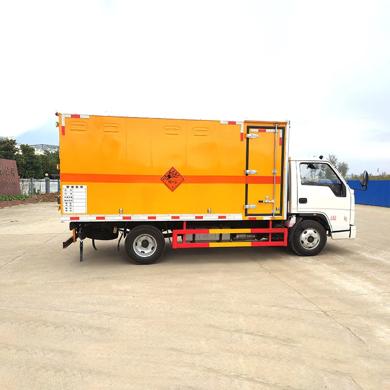 JMC Brand Blasting Equipment Fireworks Transport Box Truck Explosive Proof Delivery Cargo Truck