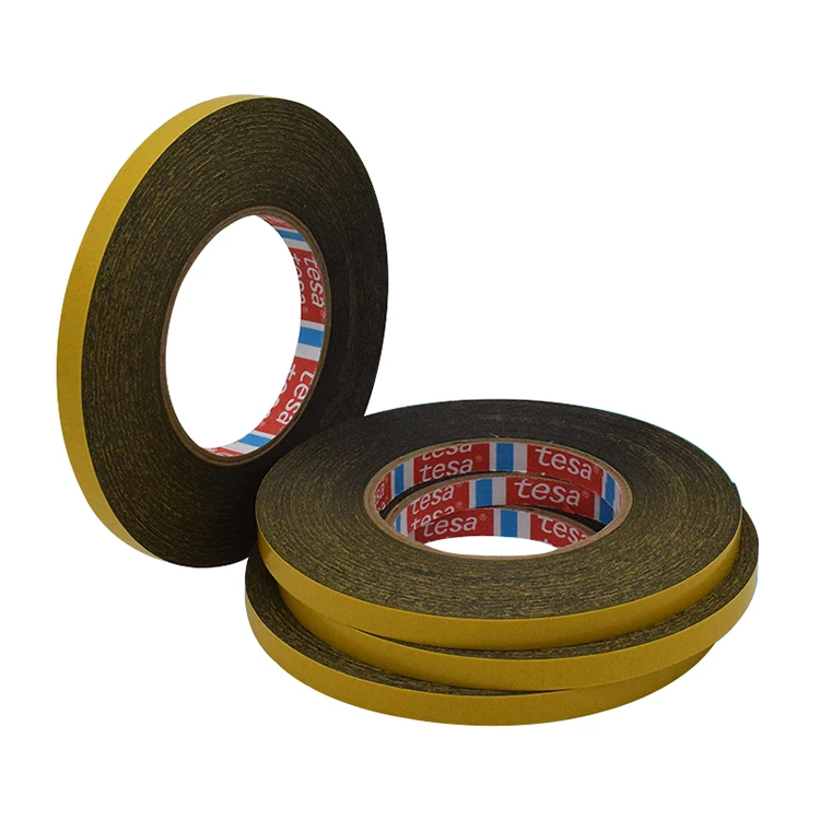 Double sided pe foam tape TESA 62936 1.6mm thick white black waterproof pe polyethylene acrylic glue foam tape