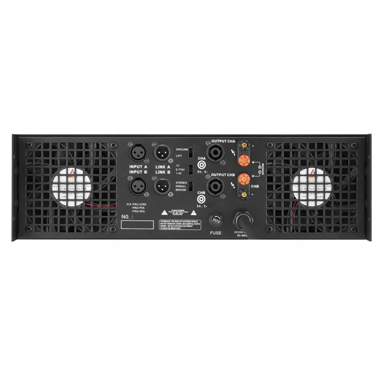 2400watts 2 Channel 3U professional digital karaoke big power amplifier class td