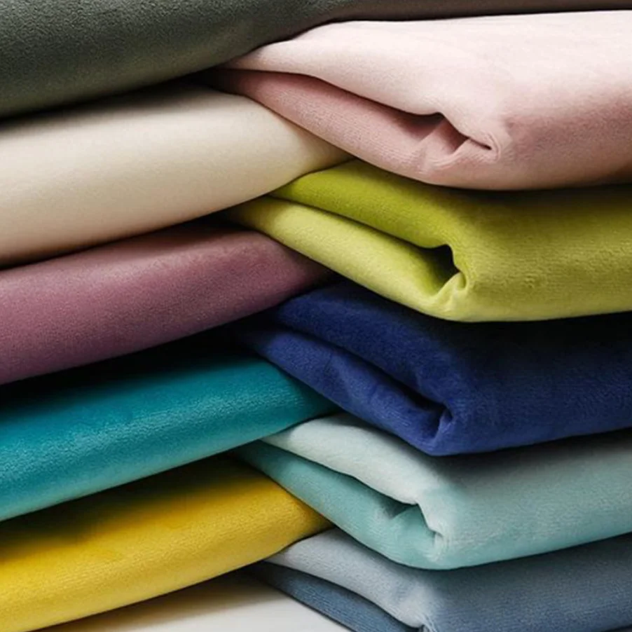 Soft  custom dress textiles shiny spandex fabric ice ks velvet fabrics dress tecido veludo velour shiny fabric