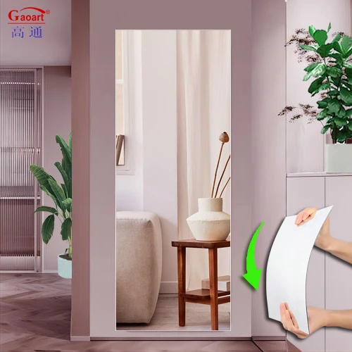 High Quality Bathroom Furniture Big Wall Full Body Plastic Long Self Adhesive Stickers Decorative Acrylic Sheets Mirror