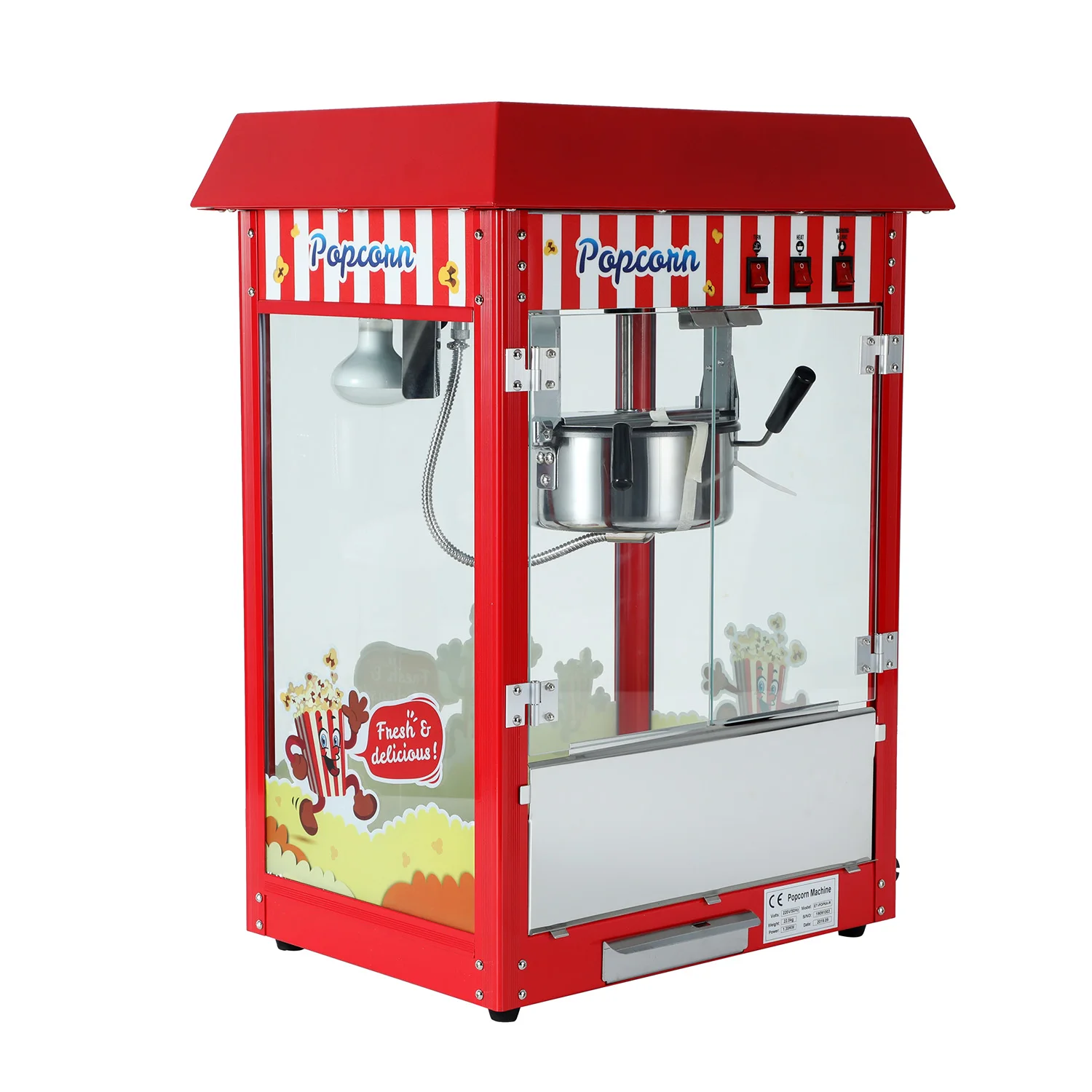 
Popcorn machine with cart 