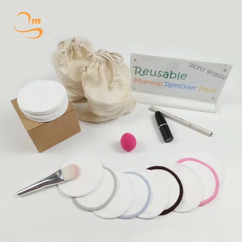 New Arrival Cotton Seam Cosmetic Makeup Removal Pads Organic Non-polyester Facial Soft Cleansing Wipes Reusable