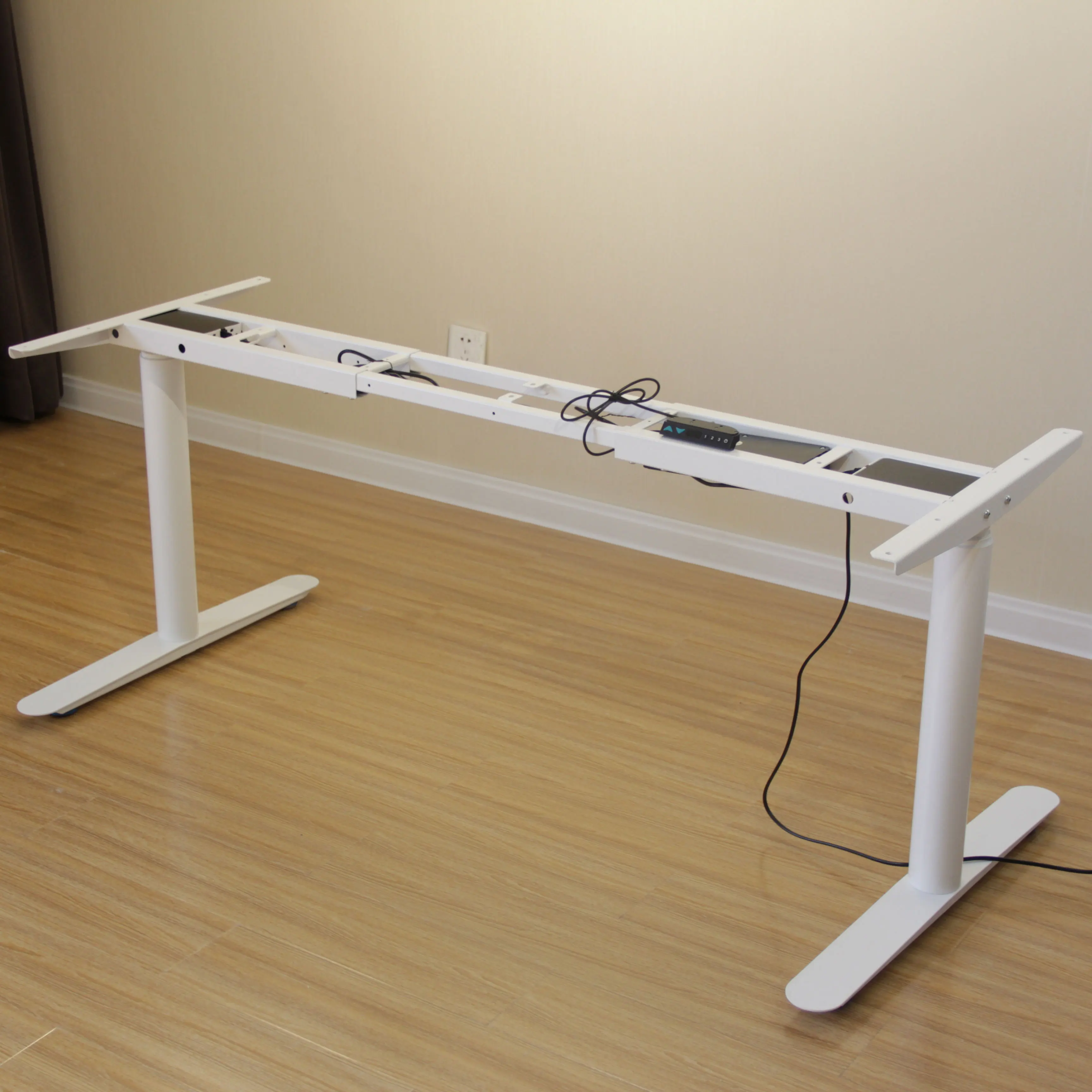 electric height adjustable desk frame with extension leg