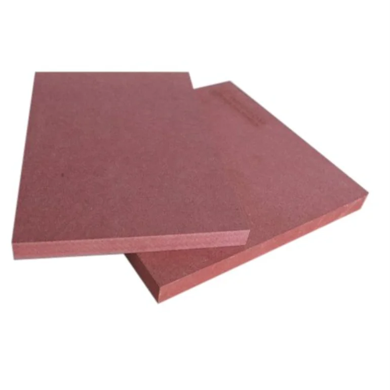 E1 Flame Retardant Plate Mr Mdf Woods Boards 18mm Red Fire-proof Mdf for Furniture