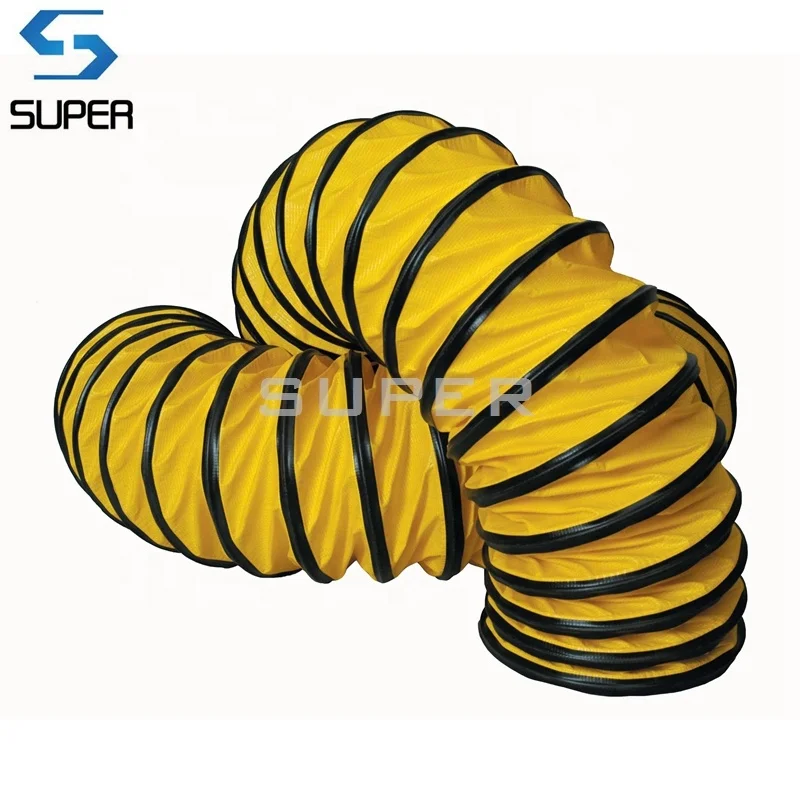 PVC Material Soft Flexible exhaust hose For Air Smoke Gas exhausting